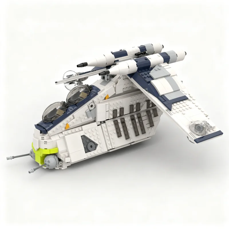 

1431PCS MOC Space Battle Galactic Republic Gunship Plo S Bros Model Building Blocks Collectible Display DIY Creative Bricks Gift