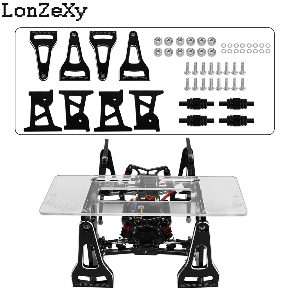 Hobby RC Aluminum Alloy On Road Chassis Setup System Set for 1/24 LOSI Micro-B 1/28 Remote Control On-Road Drift Racing Car