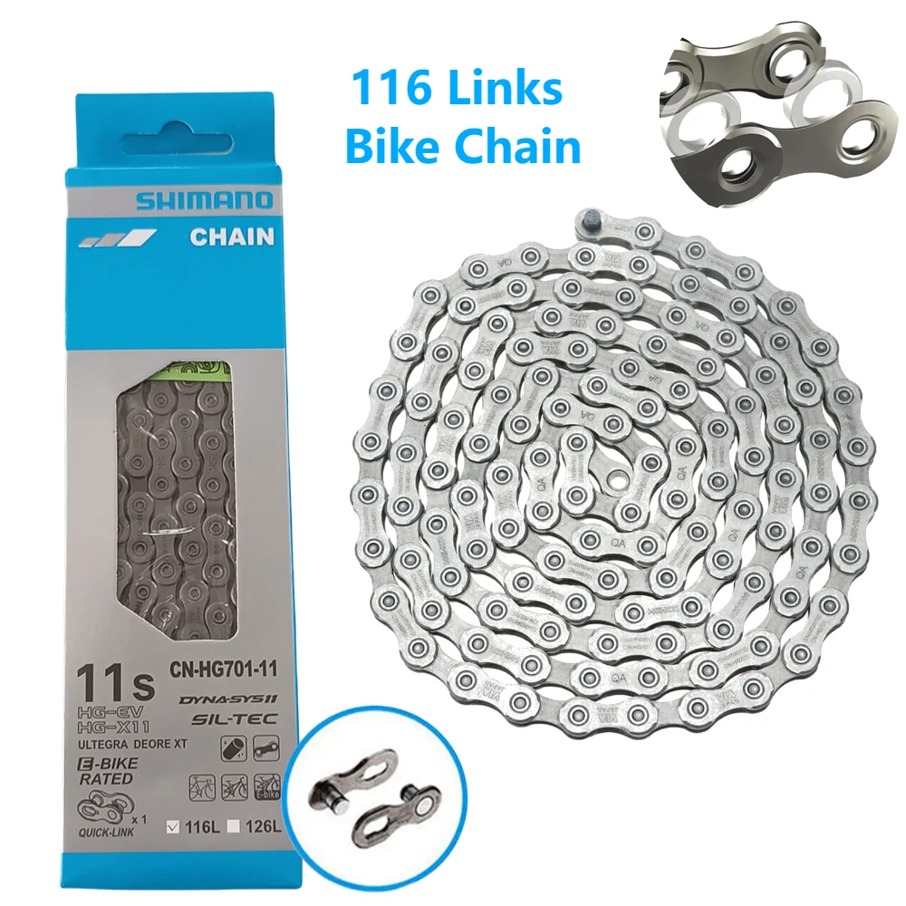 Road Mountain Bicycle Chain 116L Chain 11 Speed Road MTB Bicycle 116 Links Bike Chain for Shimano Chain CN-HG701 Ultegra Parts