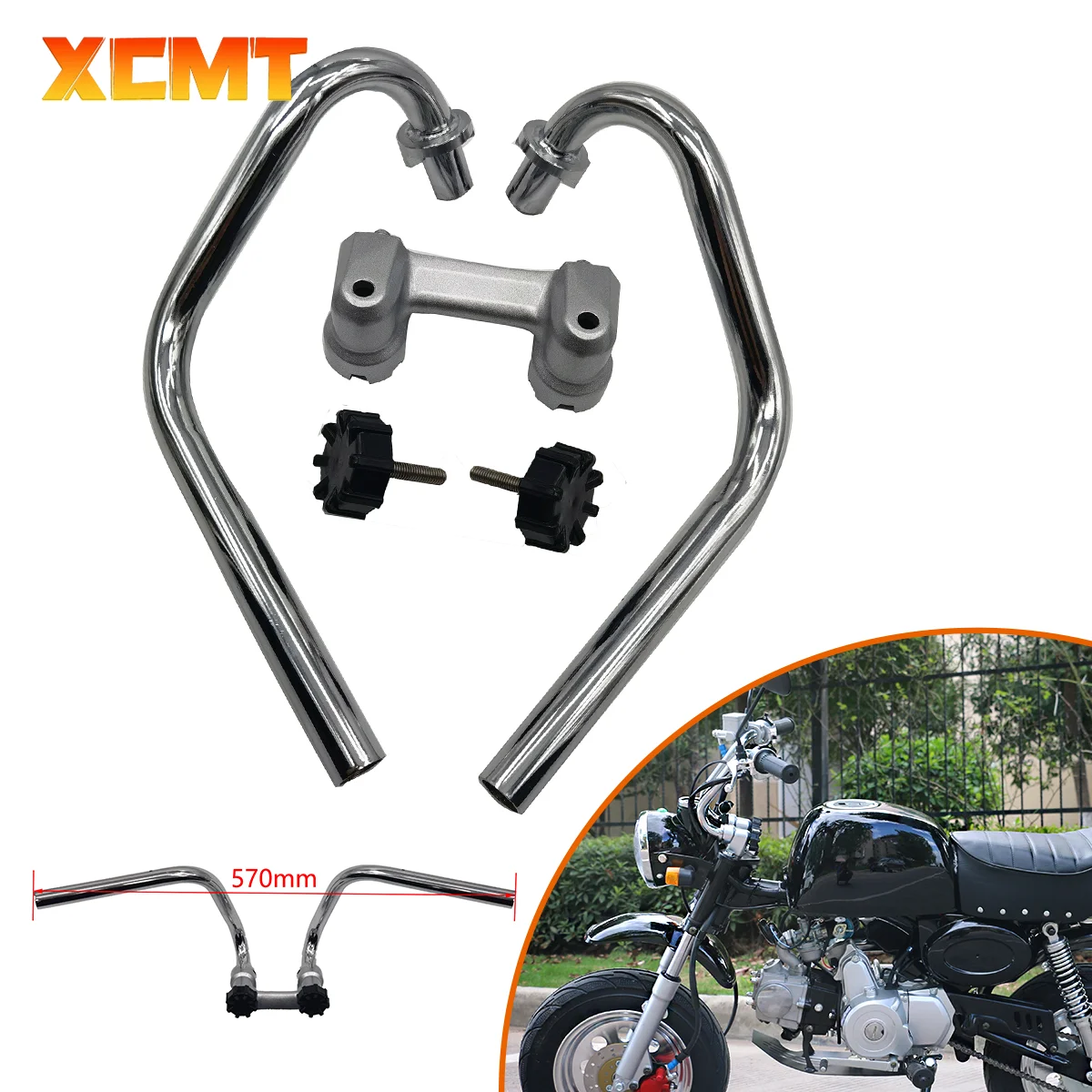 

Motorcycle Accessories Handlebar Handle Bar Clamp With Screw Knob Bolt Parts For Honda Z50 Z50J MONKEY DAX CT70 Z50R 50cc Tools