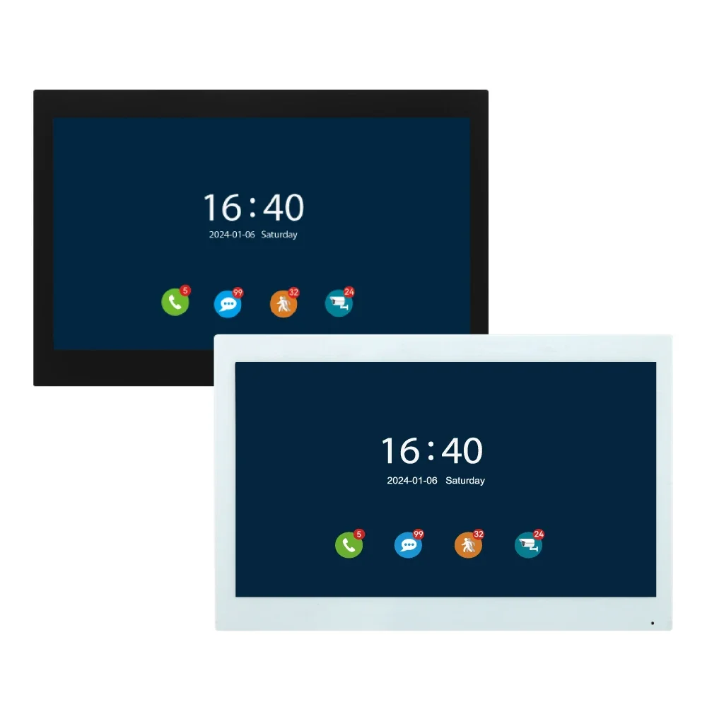 Apartment 4 สาย Intercom Door Bell 7/10 "IPS Touch Panel ไร้สาย 2.4G WiFi Tuya Smart Life APP Push ข้อความโทรศัพท์ประตูวิดีโอ
