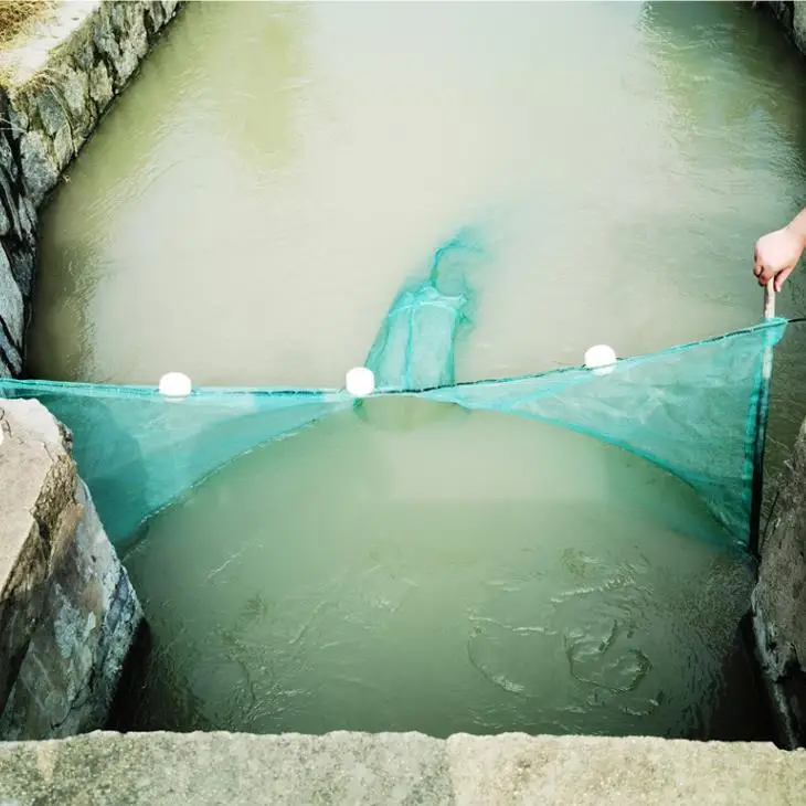 Foldable Automatic Throw Gillnet Fishing Net Crab Lobster Shrimp Minnow Fishing Bait Landing Net Catch Fish Network Trap Lure