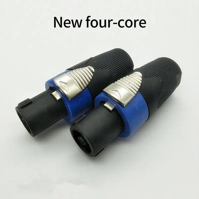 Professional 4Pole Audio Speaker Audio Cable Plugs Lock Connector for Neutrik Speakon NL4FC 4pin Audio Speaker Plugs