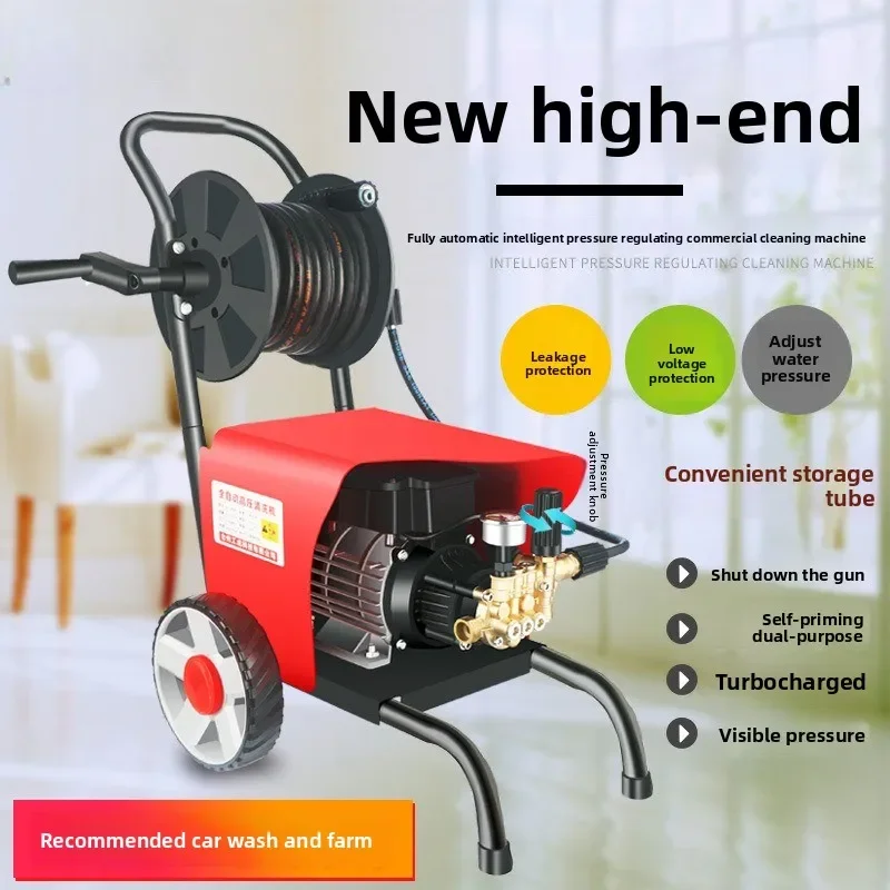 Durable High Pressure Car Washer Pump Self-Priming for Home & Car Wash Shop Cleaning Machine for Farm & Breeding Ground