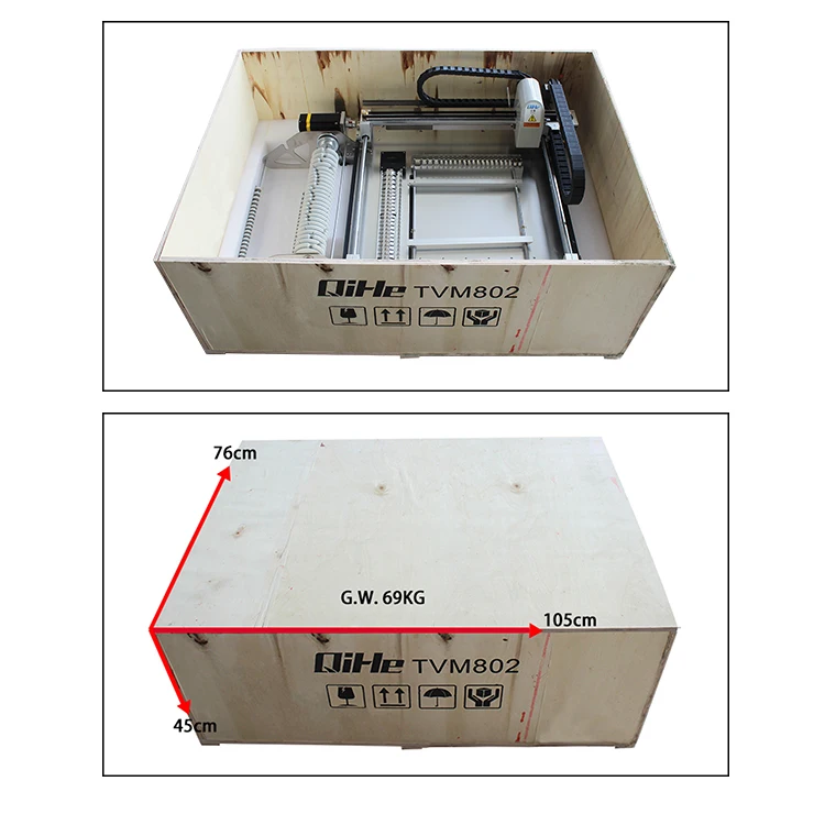 เครื่อง P&P ติดตั้งสายการประกอบ LED SMT อัตโนมัติ หุ่นยนต์เลือกและวางขนาดเล็กพร้อมกล้อง HD