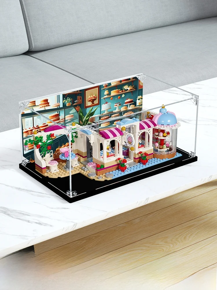 

Прозрачный акриловый пылезащитный бокс для хранения и демонстрации аниме-моделей Heart Lake Ci Ce l, прямоугольный органайзер для коллекций