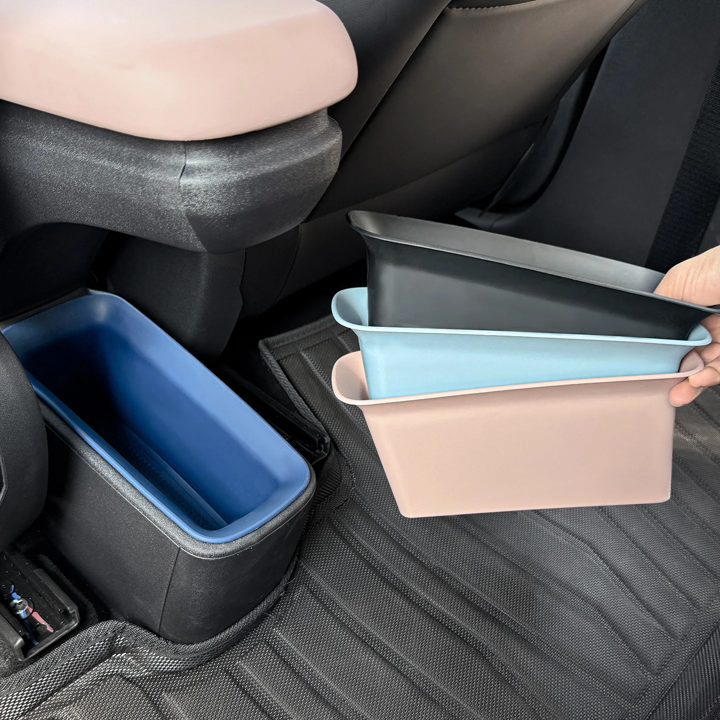 Rücksitz-Armlehnen-Aufbewahrungsbox für BYD Seagull Mehrschichtiger Organizer mit Silikon-Einlage Maßgefertigte Hintere Konsolen-Aufbewahrung Auto-Innenausstattung – Detail 2