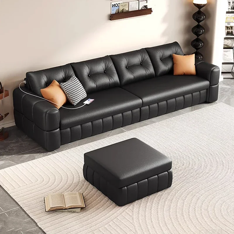 USB Foldable Black Couches Unique Waterproof Simple Floor Living Room Sofa Bed Designer European Sofa Plegable Home Furniture