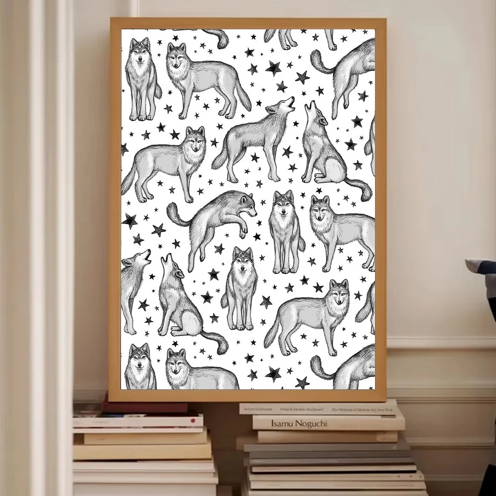 غير المؤطرة خمر دودة الكتب التنين قماش جدار الفن الخيال ديكور ديكور المنزل هدية أنيمي المشارك غرفة الديكور جمالية باردة #2