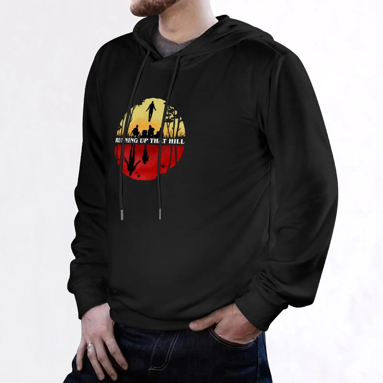 Parallel Running up that hill scene Hoodie aesthetic clothing male clothes mens clothing autumn graphic hoodies