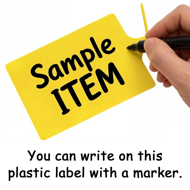 50Pcs Plastic Blank Hang Tags Disposable Security Seal Label Tag Marker Big Plate For Logistics Trunk Express Delivery 8x10cm