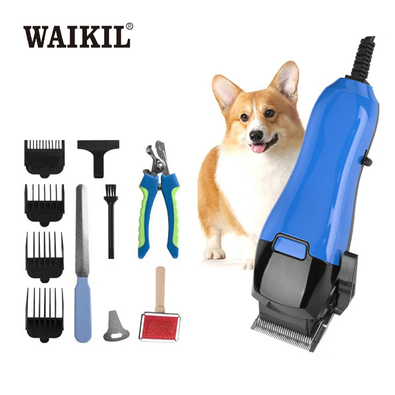 

WAIKIL Professional Pet Electric Shaving Clipper Household Cat and Dog Hair Trimmer Plug in High Power Shaver Pet styling tool