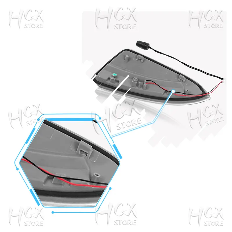 A1649061300 A1649061400 Side Rearview Mirror Turn Signal Lights For Mercedes-Benz ML W164 2008-2010 GL X164 LCI 2009-2010 view 3