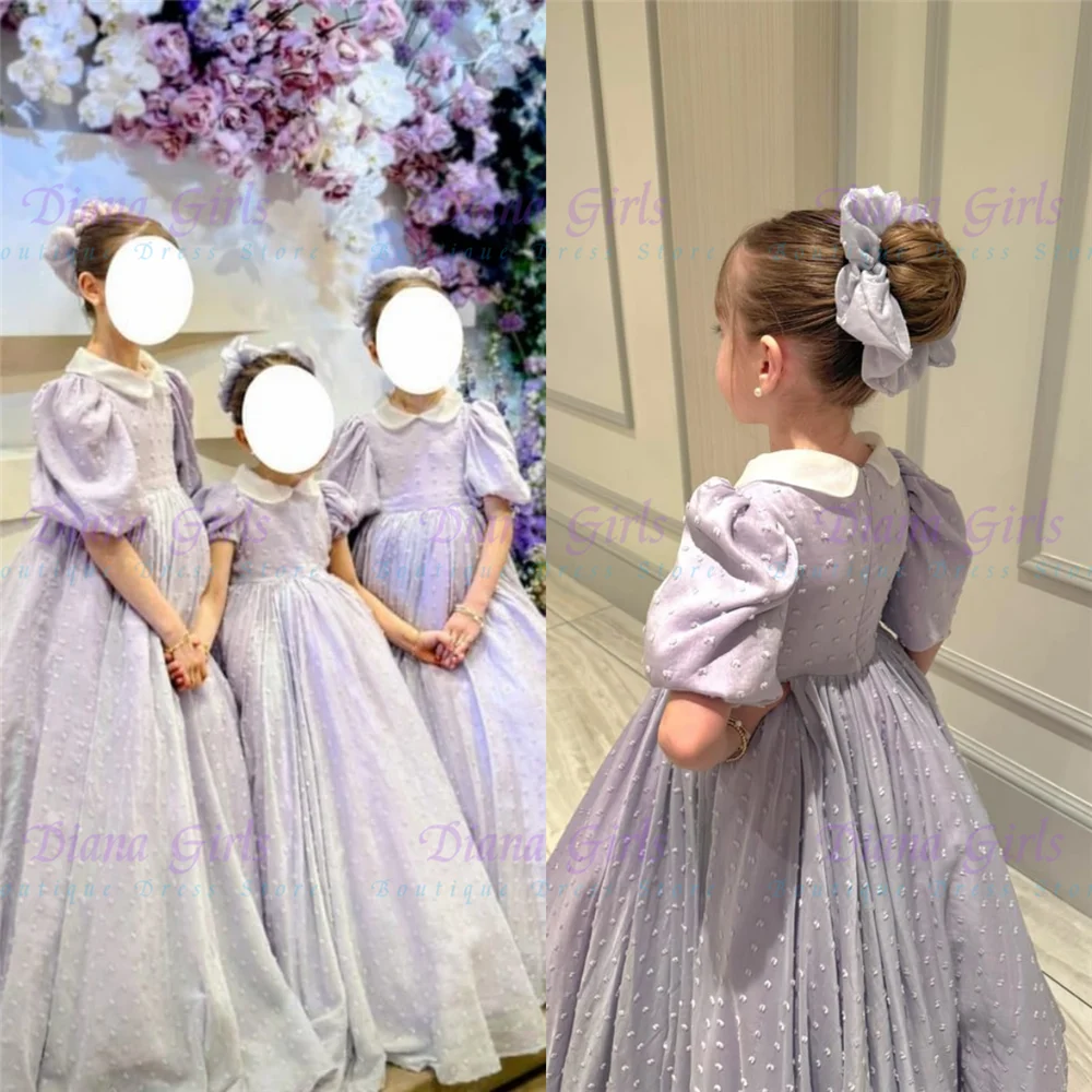 Lovely Communion Exquisite Appliqué Quality Flower Girl Dress Little Princess Wedding Evening Ball Kids Birthday Party Gowns image 3