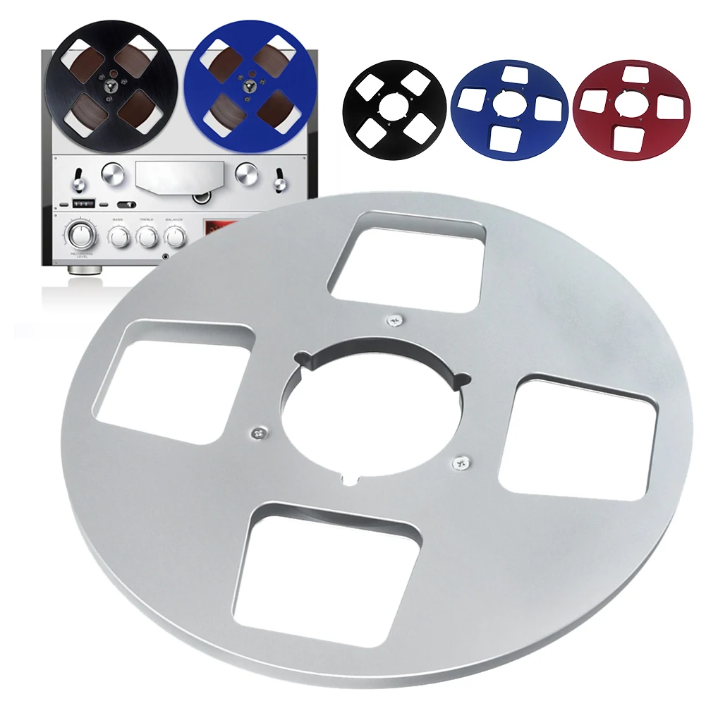 Reel logam 1/4 10.5 inci, Reel Takeup logam, Reel kosong, Hub kecil untuk Reel, perekam pita