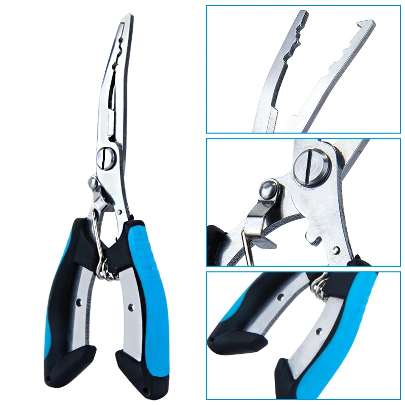 1 Piece Fishing Gear Multi-functional Fishing Accessories Stainless Steel Fishing Pliers Saltwater Resistant