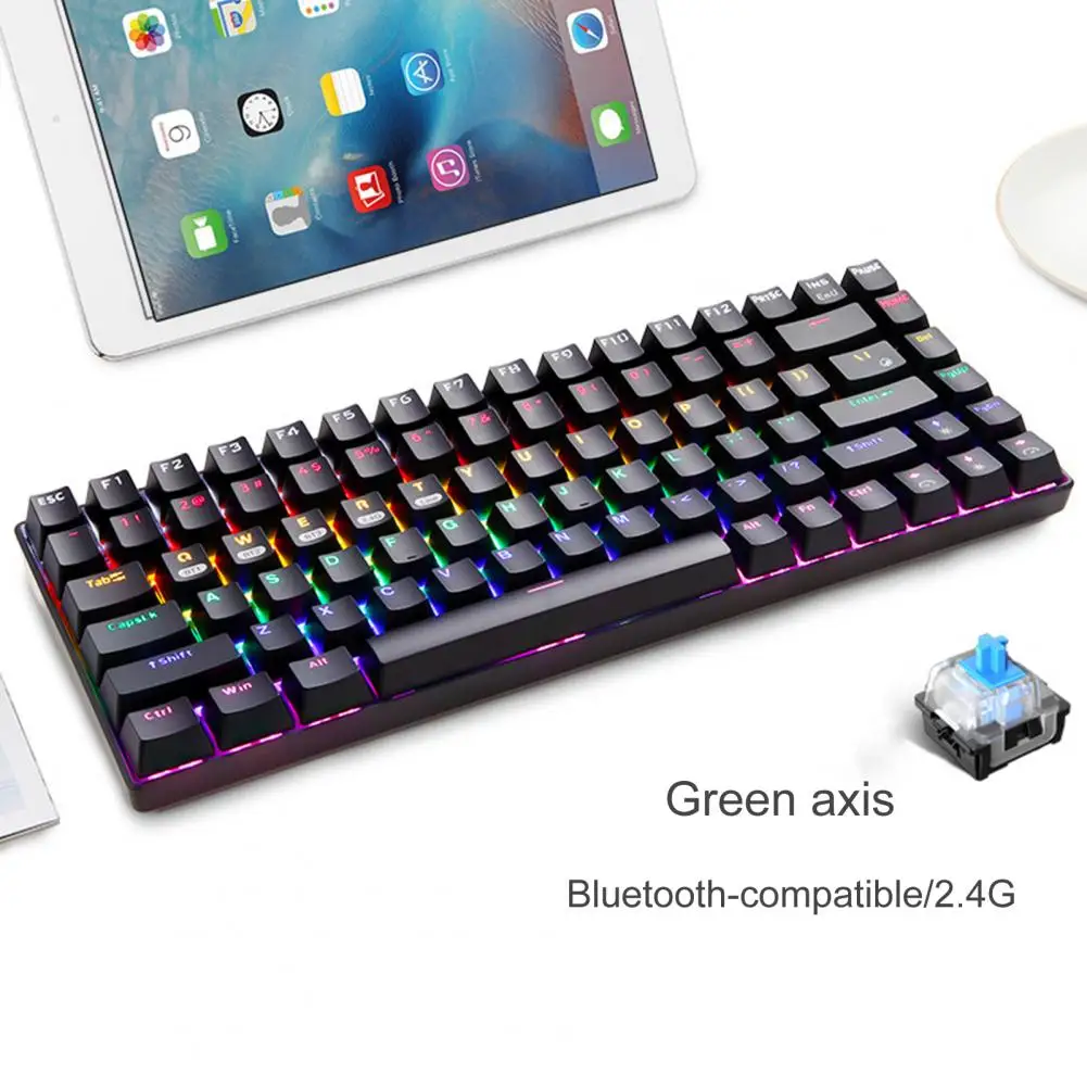 

Mechanical Keyboard Stylish Backlit Compact 2.4G Bluetooth-compactible 5.0 Wireless Mechanical Keyboard Game Equipment