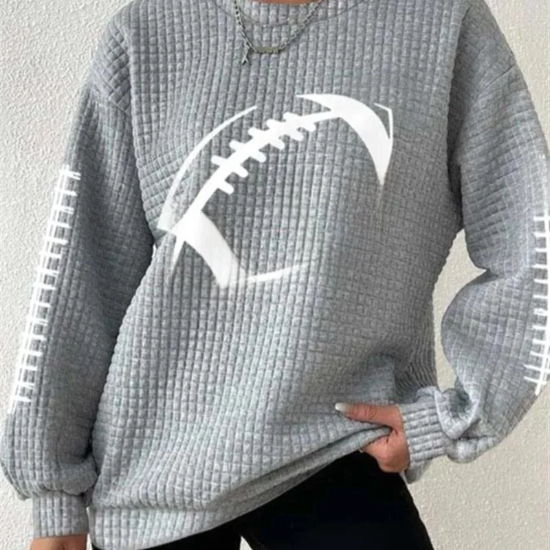 3D Printed Wfle Crewne Sweatirt for Women Long Sve Spring Faion Comfortable Fit Hoodie Other Material 00%