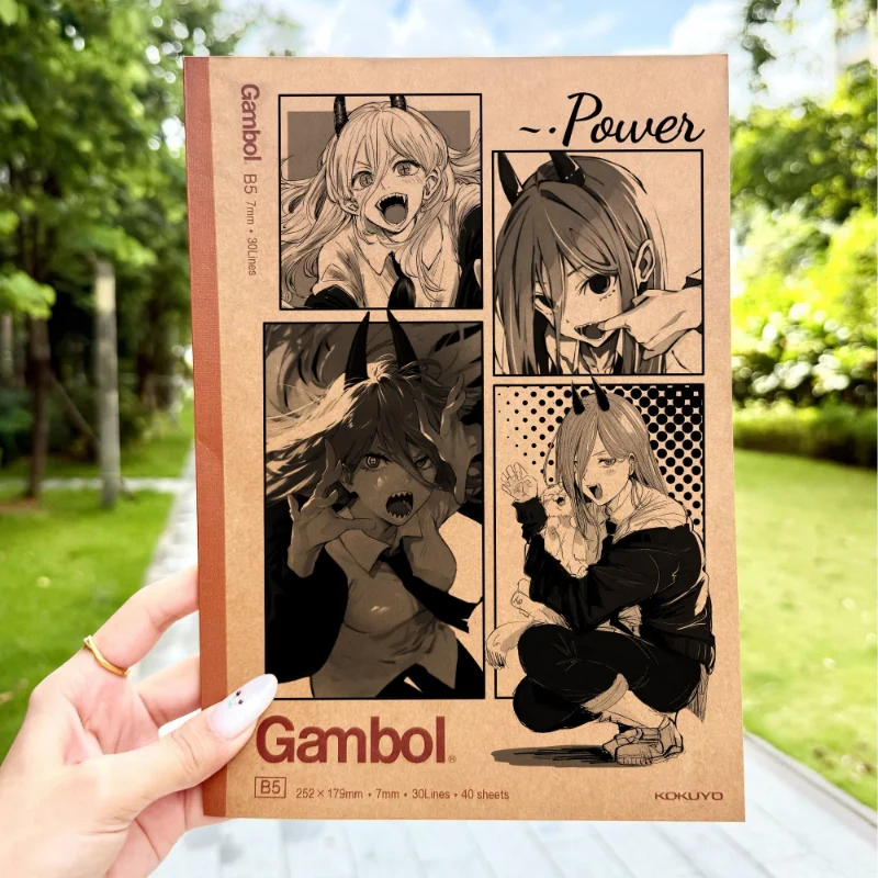 

Блокнот с бензопилой Ma Qi Ma, Pa Wa, блокнот из крафт-бумаги, блокнот с персонажами японского аниме