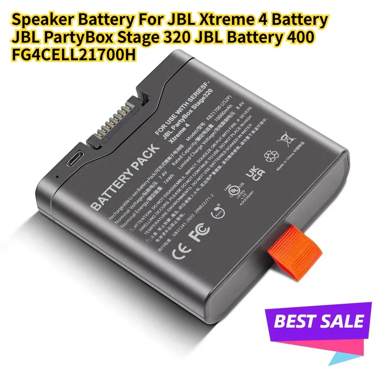 

Аккумулятор динамика для JBL Xtreme 4, аккумулятор JBL PartyBox Stage 320, аккумулятор JBL 400 FG4CELL 2100H