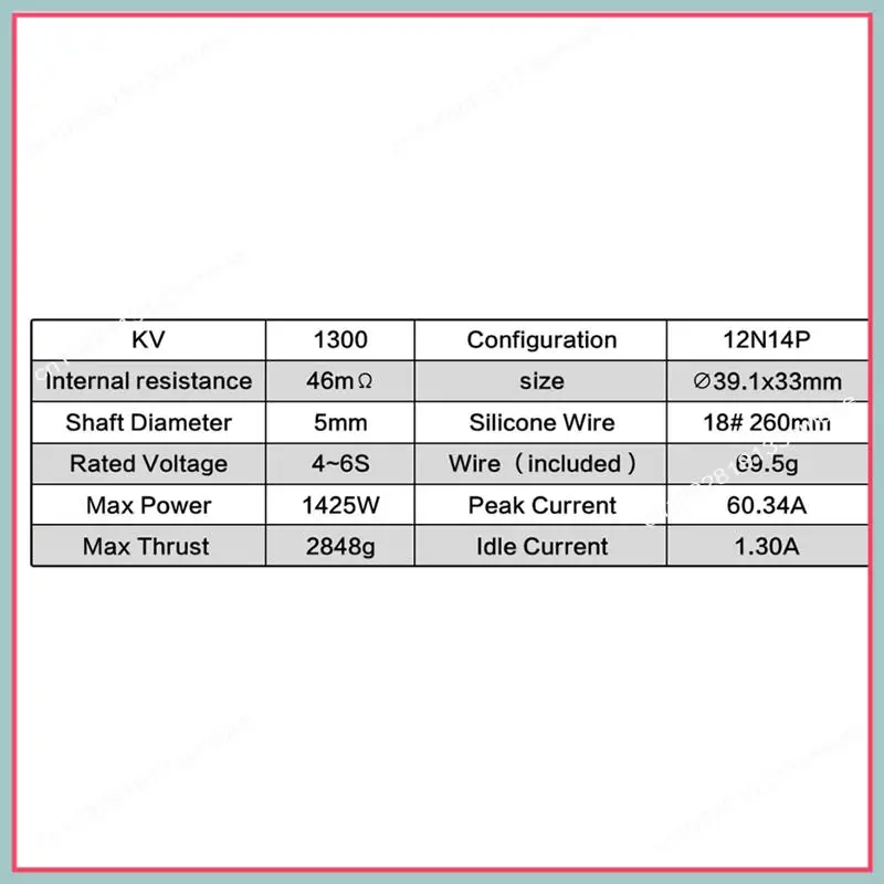 

N94R 2810 Brushless Motor 1300KV For 7Inch FPV Drone Long Range /Cinematic/Freestyle FPV DIY Part