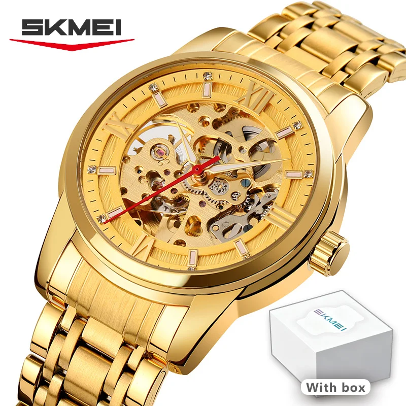 Skmei Automatic: تقييم شامل لساعة يد ميكانيكية فاخرة للرجال بتصميم هولو فاخر