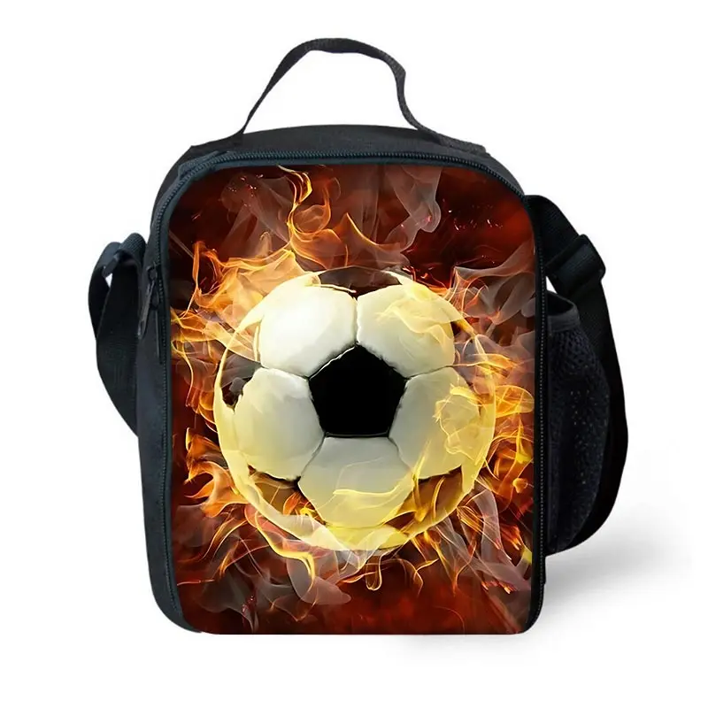 Football Sports Competition Child Insulated Large Capacity Bag Boy Girl Student Outdoor Picnic Resuable Thermal Cooler Lunch Box