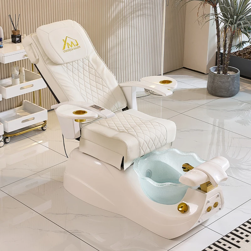 Pedicure Chair.Pacific GT Pedicure Spa Chair For Professional Salons & Spas, Shiatsu Massage Chair, LED Light In Bowl,