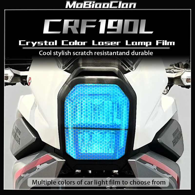 

For Honda CRF190L Motorcycle headlight and taillight scratch resistant modified color honeycomb laser film protective sticker