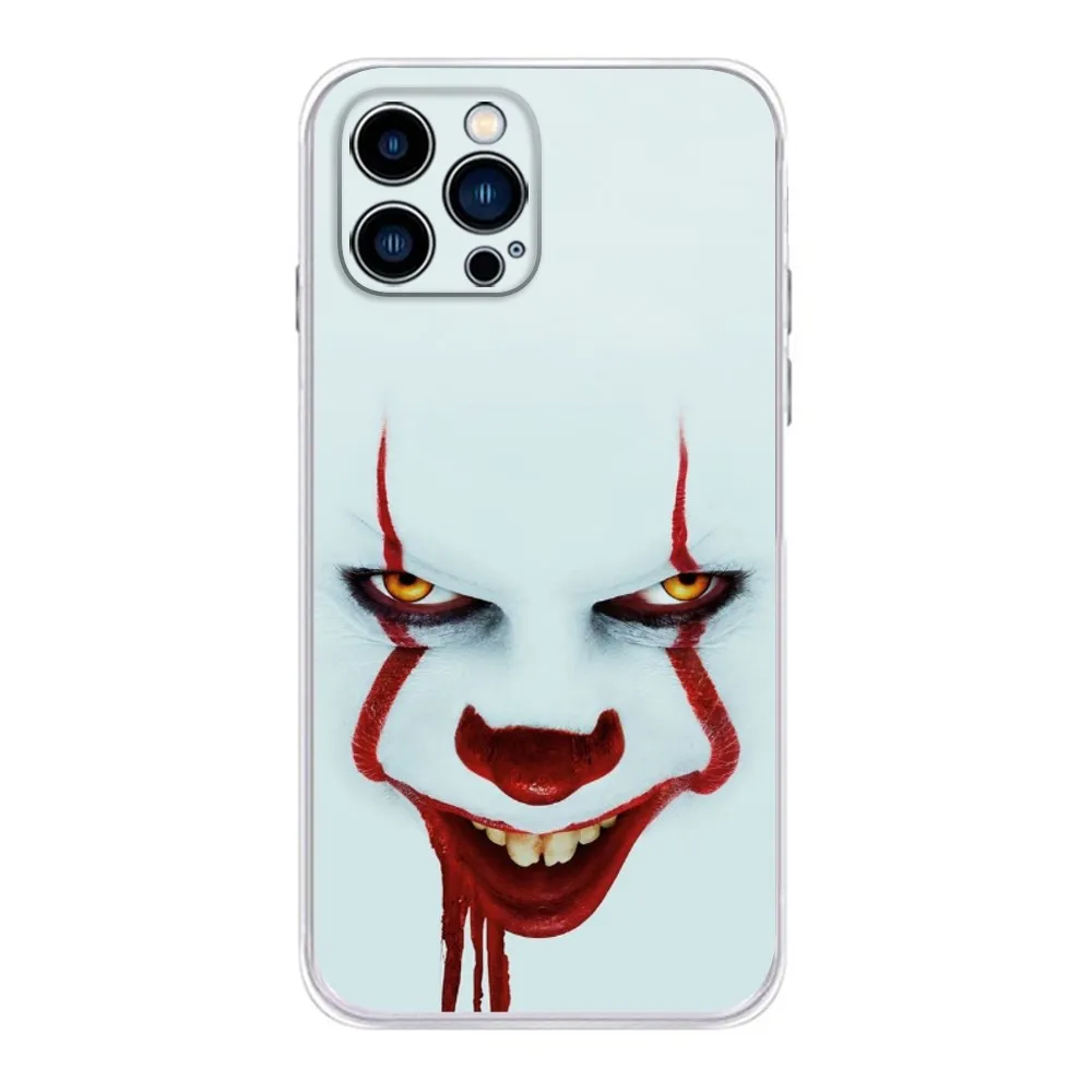 Horrible Movie P-Pennywise Phone Case  For IPhone 15,14,13,11,12 Pro Max Mini X XR XS 7,8 Plus SE Transparent Cover