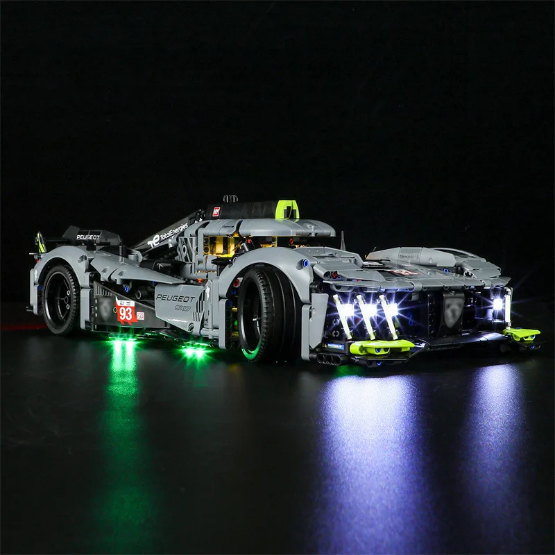 DIY LED Light Kit For LEGO 42156 9X8 24H Le Mans Hybrid Hypercar (Only LED Light,Without Blocks Model)