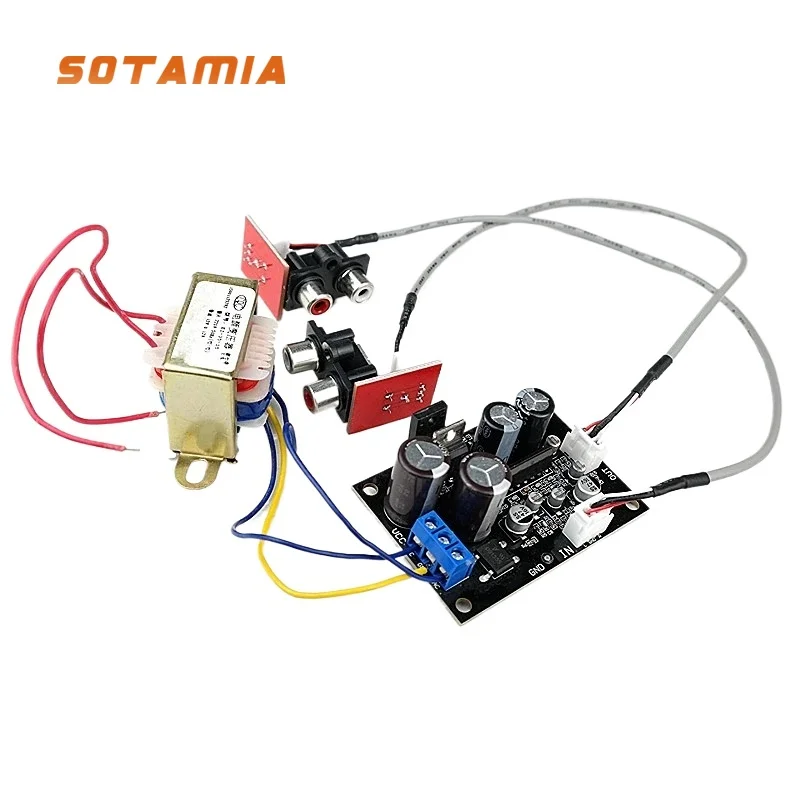 SOTAMIA Vinyl Record Player Pre-amplifier Board MM MC Phono Amplifier Board Cartridge Phonograph Head Preamp Super NE5532