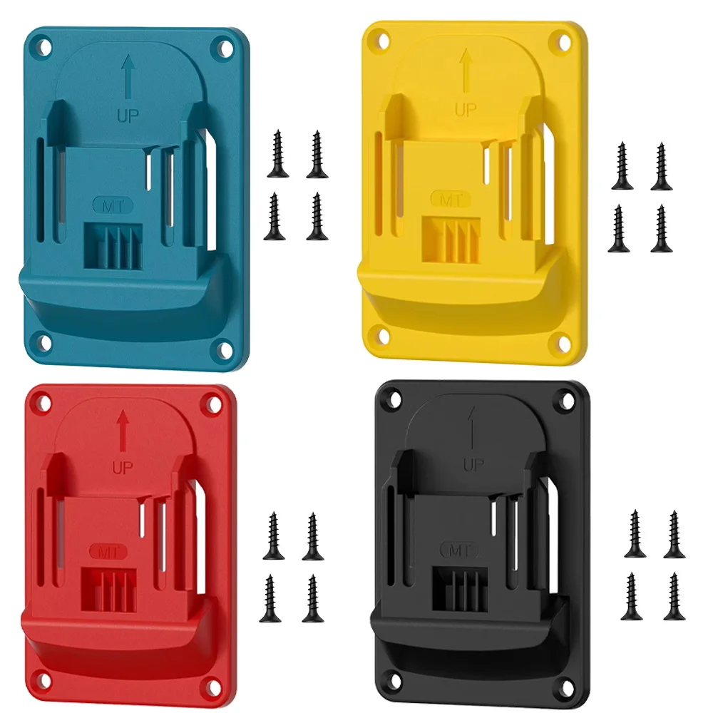 5PCS Wall Mount Electric Tool Holder for Makita Wall Power Mount Storage Battery Bracket Fixing Newest Drill Holder Slots Stand