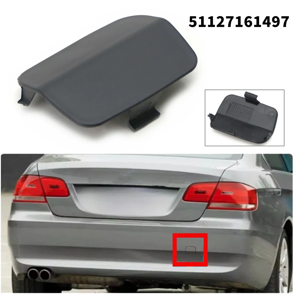 

1PCS For BMW 3 Series E92 E93 Coupe 2006-2010 Rear Bumper Tow Hook Eye Hole Cover Cap ABS Black Car Accessories 51127161497