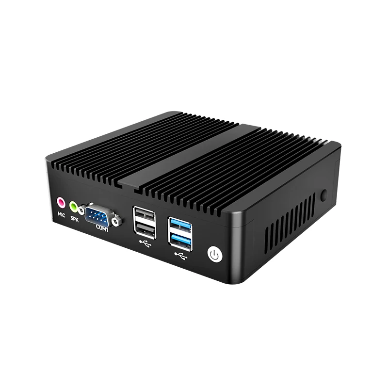 Helorpc Fanless Mini PC Intel Celeron N2815 with 1xGigabit Ethernet 1xRS232COM 4xUSB2.0 2xHDMI3.0 Support WiFi Linux Computer