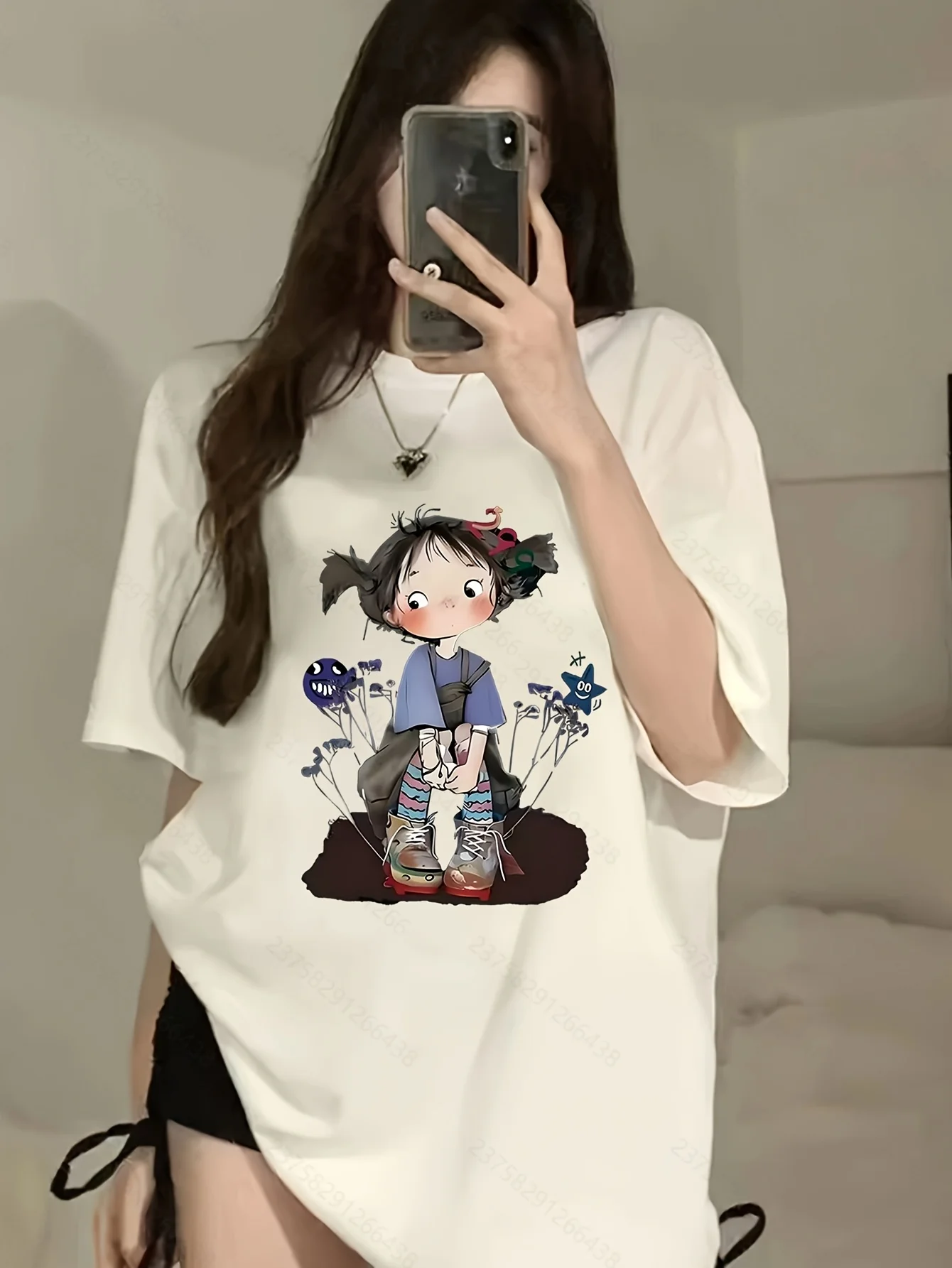 New Sweet Salt Girl Printed Short Sleeve T-shirt for Female Trendy Students, Personalized and Slim Casual Top
