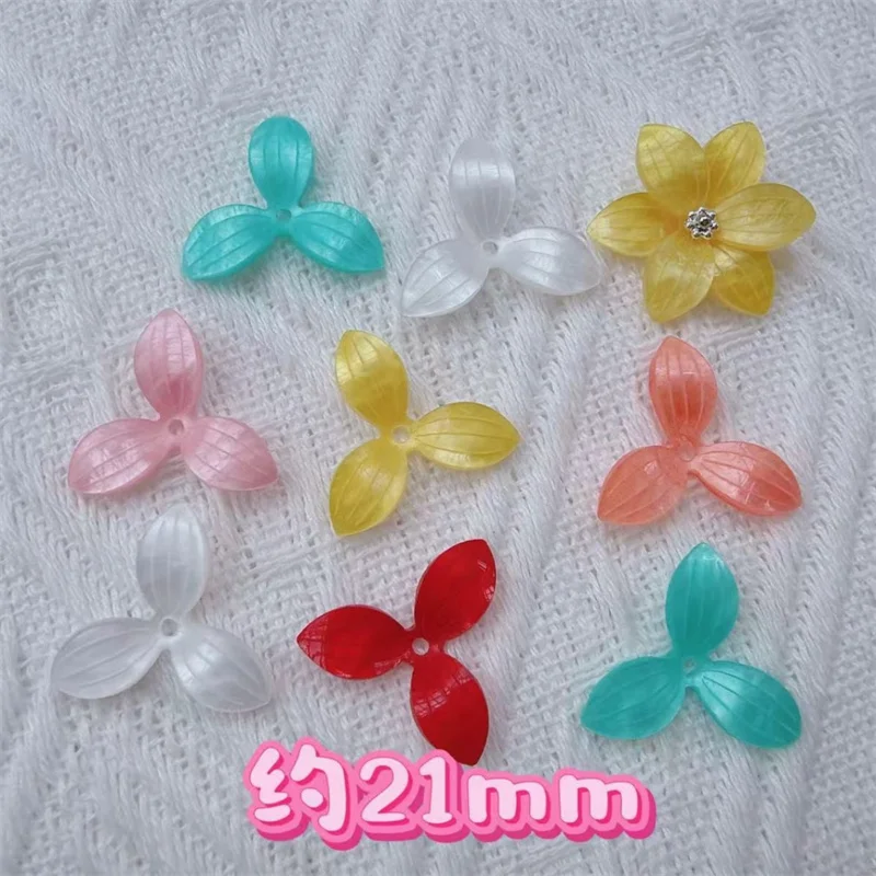 

Новое поступление, 100 шт./лот, 21 мм, цветной принт, мультяшные цветы, акриловые бусины, ювелирные изделия «сделай сам», аксессуары для волос, одежда