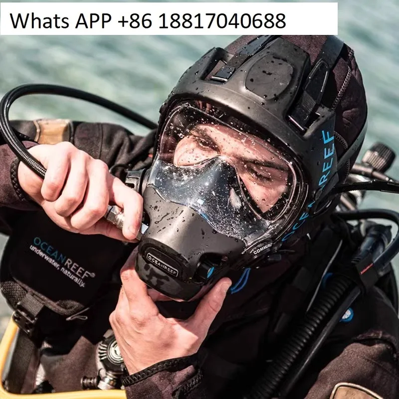 Diving full mask wireless underwater full mirror regulator