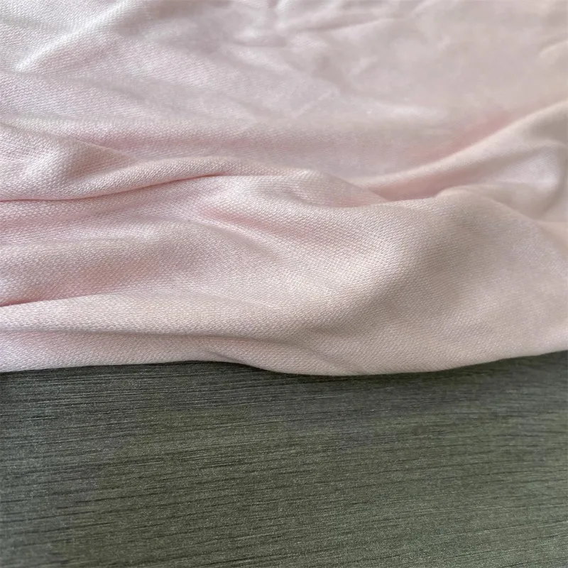 1-メートル-34-ミリメートルピンクシルク-60-ウール-40-優しいニットシルクウール生地春、夏、秋の-t-シャツ地下室生地