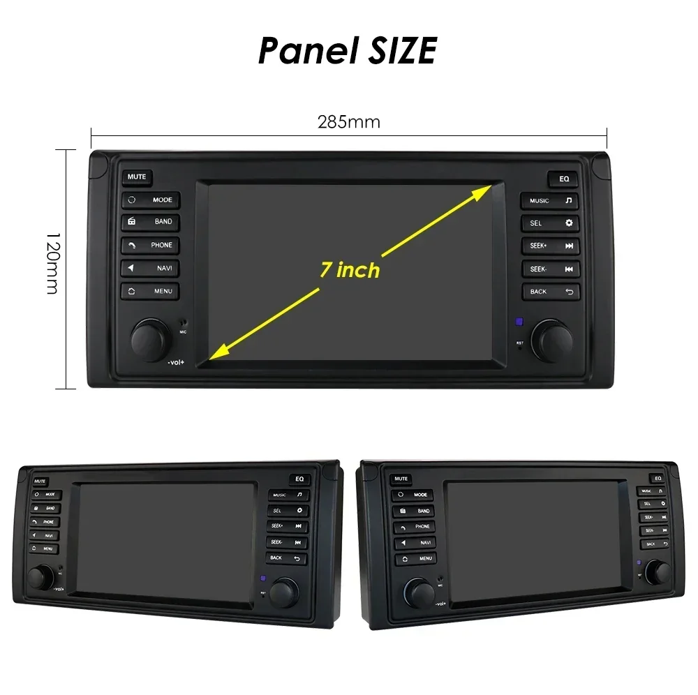 Hizpo 7-inch Android Car Radio for BMW 5 Series E53 1996 M5 2000 X5 Automotive Multimedia GPS Navigation RDS DSP BT 4G CarPlay