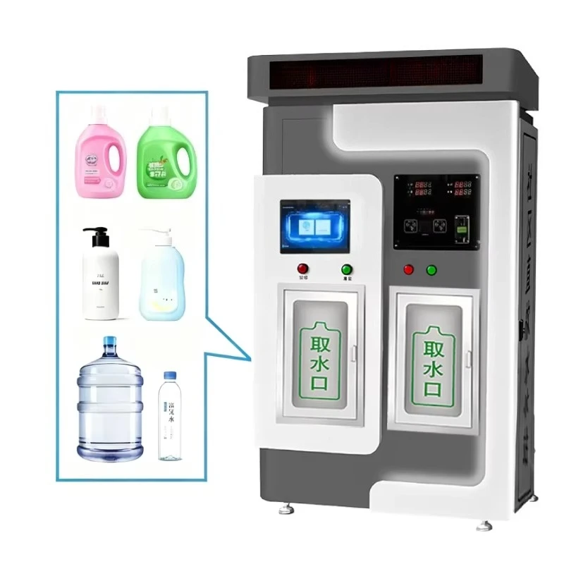 

24-часовой торговый автомат с чистой водой для самообслуживания с QR-кодом, банкноты, монеты, наличные, оплата, индивидуальный заказ на открытом воздухе
