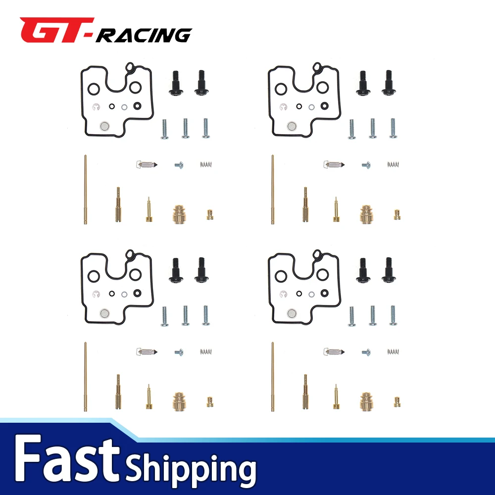 

4PCS Carburetor Repair Kit For Kawasaki ZX6R ZX-6R ZX600 ZZR NINJA Jet Rebuild Repair Kit 2000-2008