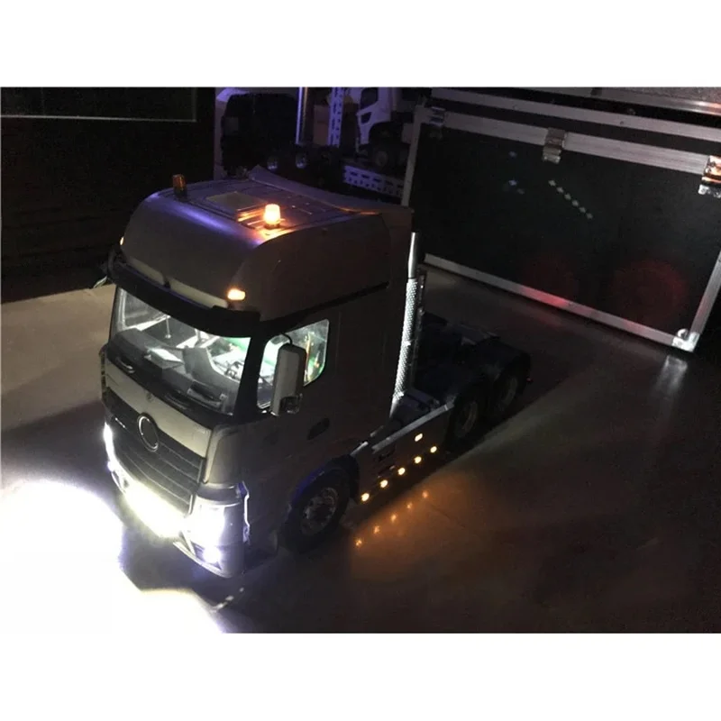 RC 1/14 LED-Seitenleuchten für Tamiya Hydraulikbagger, Lader, Muldenkipper für SCANIA MAN VOLVO, DIY-Teile – Detail 2