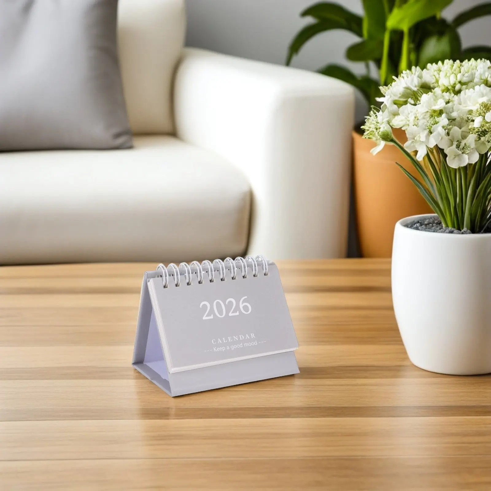 

Mini 2026 Desk Calendar Small Portable Foldable Standing Monthly Desktop Planner Office Study Use Desk Planner