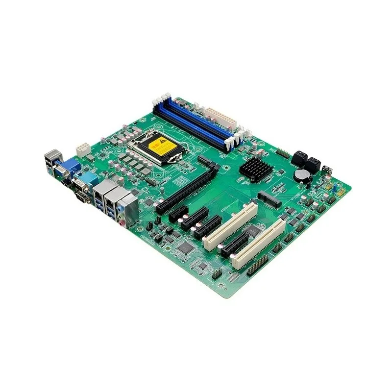 Tarjeta Madre para Control Industrial Z390, 8.ª/9.ª Generación, LGA1151, Doble Puerto de Red, 6 Puertos ATX, 5 PCIe