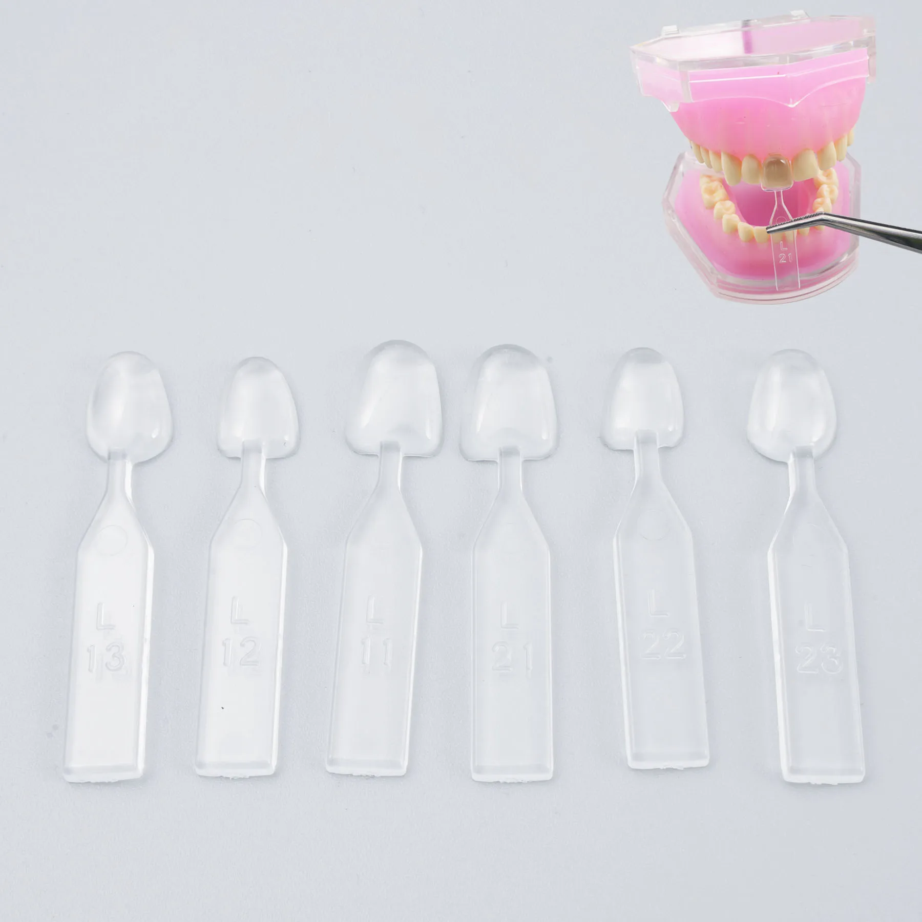 1 Set Dental Veneer Mould Kit Composite Resin Mold Light Cure Autoclave Anterior Front Teeth Mould Teeth Whitening Tools