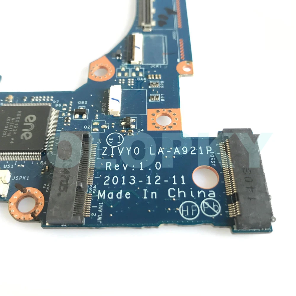 

ZIVY0 LA-A921P Laptop Motherboard For Lenovo YOGA 2 13 With i3 i5 i7-4th Gen CPU 4G/8G RAM DDR3 5B20G19198