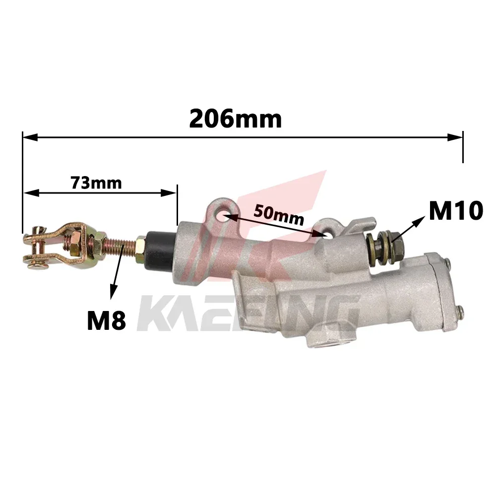 Motorcycle Aluminum Rear Brake Pump Master Cylinder For YAMAHA XT250 XG250 WR250F WR250R WR250X WR450F YZ125 YZ250 Moto Parts