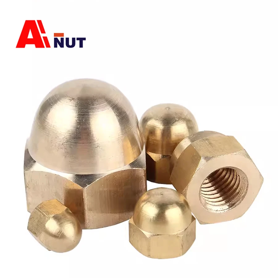 Brass Acorn Cap Nut Fasteners,B002