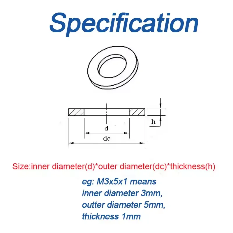White Plastic Nylon Flat Washer Plane Spacer M2 M2.5 M3 M4 M5 M6 M8 M10 M12~ M24 Insulation Gasket Ring For Screw 0.5~3mm